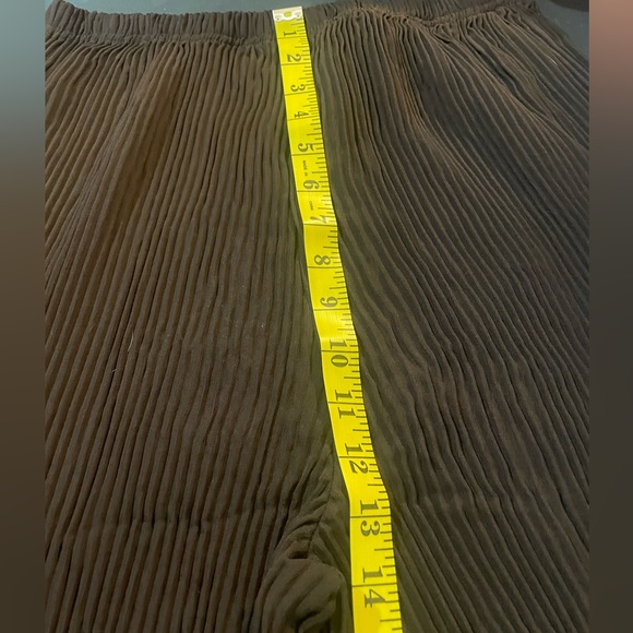 Pretty Angel Brown Pleated Wide Leg,Lace bottom Pants,Medium, NWT - Picture 11 of 14